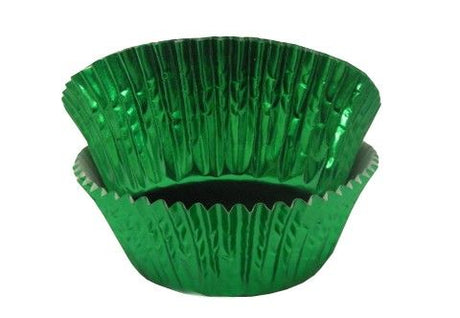 Green Foil - Baking Cup - 1-1/4 (Dia) x 3/4" (H)