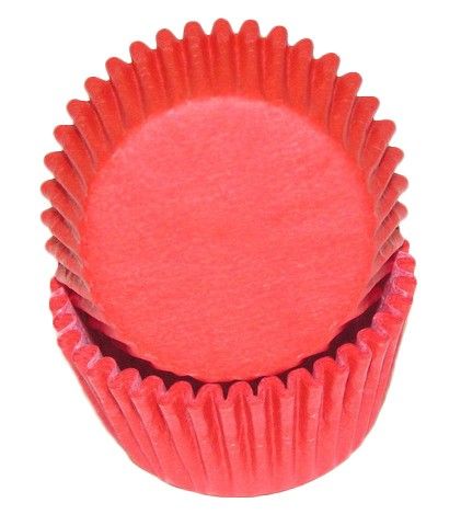 Red - Baking Cup - 1-3/8 (Dia) x 3/4" (H)
