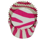 Zebra Stripe Hot Pink - Baking Cup - 2" (Dia) x 1-1/4" (H)