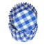 Gingham Blue - Baking Cup - 1-3/8 (Dia) x 3/4" (H)