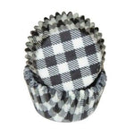 Gingham Black - Baking Cup - 1-3/8 (Dia) x 3/4" (H)