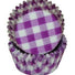 Gingham Purple - Baking Cup - 1-3/8 (Dia) x 3/4" (H)
