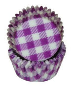 Gingham Purple - Baking Cup - 1-3/8 (Dia) x 3/4" (H)