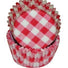 Gingham Red - Baking Cup - 1-3/8 (Dia) x 3/4" (H)