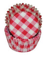 Gingham Red - Baking Cup - 1-3/8 (Dia) x 3/4" (H)