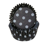 Polka Dot Black - Baking Cup - 1-3/8 (Dia) x 3/4" (H)