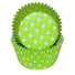 Polka Dot Lime Green - Baking Cup - 2" (Dia) x 1-1/4" (H)