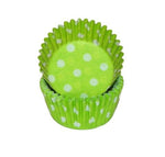 Polka Dot Lime Green - Baking Cup - 1-3/8 (Dia) x 3/4" (H)