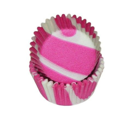 Zebra Stripe Hot Pink - Baking Cup - 1-3/8 (Dia) x 3/4" (H)