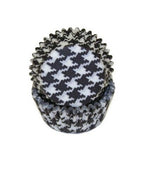 Houndstooth Black - Baking Cup - 1-3/8 (Dia) x 3/4" (H)