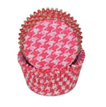 Houndstooth Red - Baking Cup - 2" (Dia) x 1-1/4" (H)