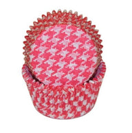 Houndstooth Red - Baking Cup - 2" (Dia) x 1-1/4" (H)
