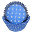 Polka Dot Light Blue - Baking Cup - 2" (Dia) x 1-1/4" (H)