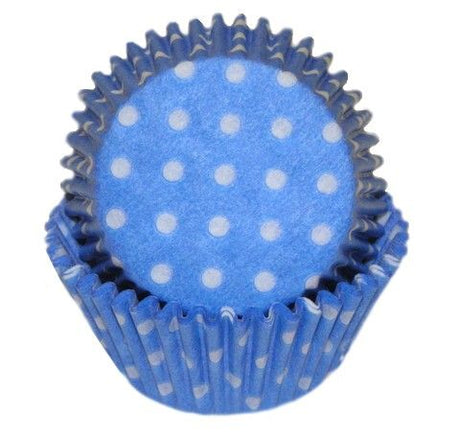 Polka Dot Light Blue - Baking Cup - 2" (Dia) x 1-1/4" (H)
