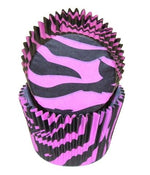Zebra Black/Pink - Baking Cup - 2" (Dia) x 1-3/8" (H)