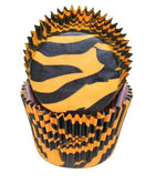 Zebra Black/Orange - Baking Cup - 2" (Dia) x 1-3/8" (H)