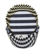 Black Stripe - Baking Cup - 2" (Dia) x 1-1/4" (H)