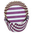 Burgundy Stripe - Baking Cup - 2" (Dia) x 1-1/4" (H)