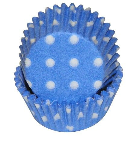 Polka Dot Light Blue - Baking Cup - 1-3/8 (Dia) x 3/4" (H)