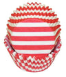 Red Stripe - Baking Cup - 2" (Dia) x 1-1/4" (H)