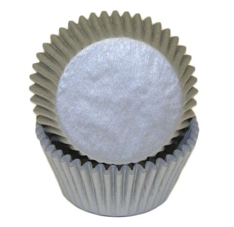 Silver - Baking Cup - 2" (Dia) x 1-1/4" (H)