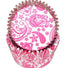 Hot Pink Paisley - Baking Cup - 2" (Dia) x 1-1/4" (H)