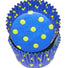 Hot Dots - Blue W/Yellow Dots - Baking Cup - 2" (Dia) x 1-1/4" (H)