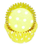 Polka Dot Yellow - Baking Cup - 1-3/8 (Dia) x 3/4" (H)