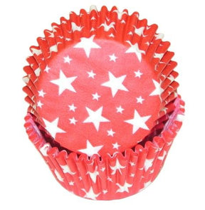 Star Red - Baking Cup - 2" (Dia) x 1-1/4" (H)