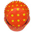 Hot Dots - Orange W/Yellow Dots - Baking Cup - 2" (Dia) x 1-1/4" (H)