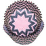 Chevron Black W/ Pink - Baking Cup - 2" (Dia) x 1-1/4" (H)