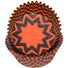 Chevron Black W/ Orange - Baking Cup - 2" (Dia) x 1-1/4" (H)