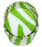 Zebra Stripe Lime - Baking Cup - 2" (Dia) x 1-1/4" (H)