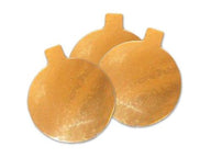 Gold Foil - Cake Board - 3-1/4" (Dia) - Mono Portion Handle