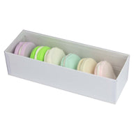 White Krome - Macaron Box - 8-1/8 x 2-5/8 x 2-3/16"