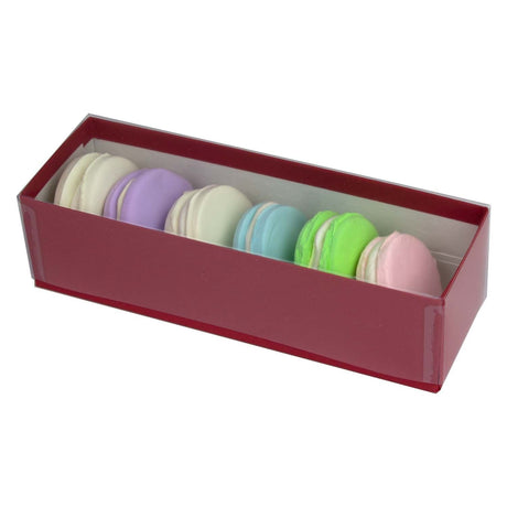Red - Macaron Box - 8-1/8 x 2-5/8 x 2-3/16"