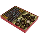 Red Diamond - Clear Lid - Rigid Candy Box - Lid & Base - (1 lb) 10-1/2 x 8-1/8 x 1-1/8"