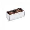 Silver/Clear Lid - Long Candy Box - (2 Pc.) 2-3/4 x 1-1/4 x 1-1/8"