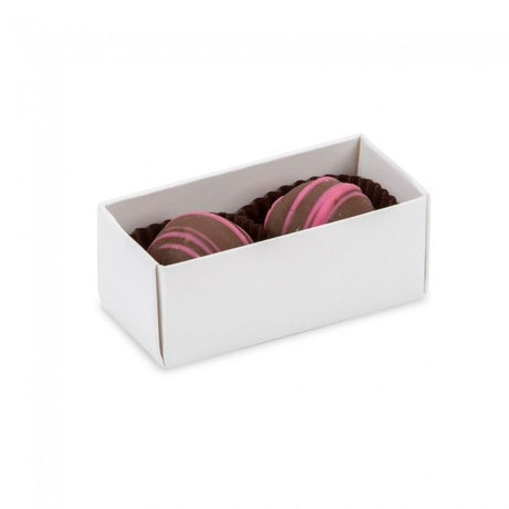 White/Clear Lid - Long Candy Box - (2 Pc.) 2-3/4 x 1-1/4 x 1-1/8"