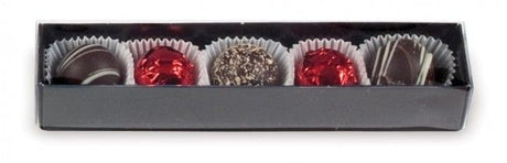Black/Clear Lid - Long Candy Box - (5 Pc.) 6-7/8 x 1-1/4 x 1-1/8"