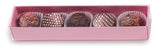 Pink/Clear Lid - Long Candy Box - (5 Pc.) 6-7/8 x 1-1/4 x 1-1/8"