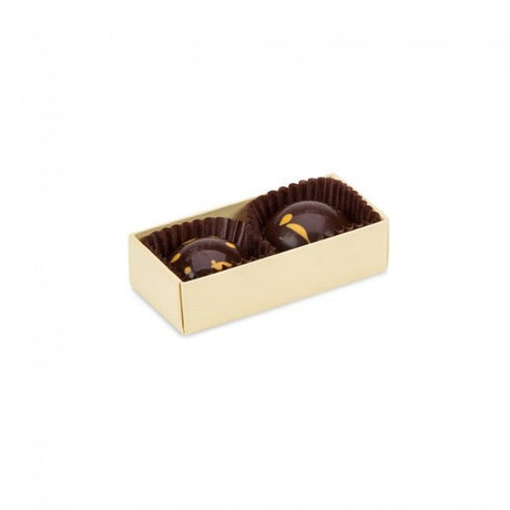 Cream/Clear Lid - Long Artisan Candy Box - (2 Pc.) 2-3/4 x 1-1/4 x 3/4"