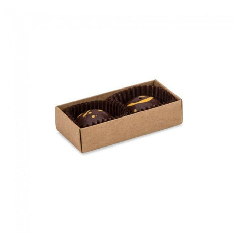Kraft/Clear Lid - Long Artisan Candy Box - (2 Pc.) 2-3/4 x 1-1/4 x 3/4"