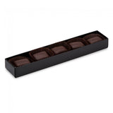 Black/Clear Lid - Long Artisan Candy Box - (5 Pc.) 6-7/8 x 1-1/4 x 3/4"