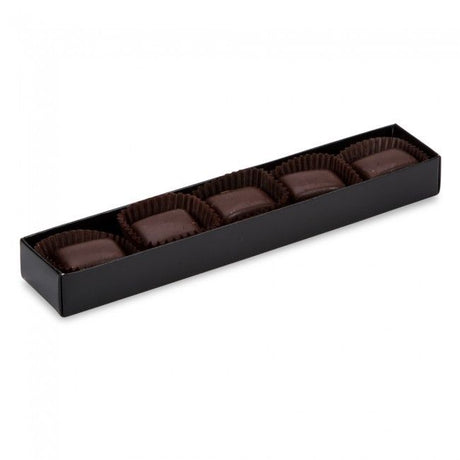 Black/Clear Lid - Long Artisan Candy Box - (5 Pc.) 6-7/8 x 1-1/4 x 3/4"