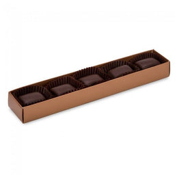 Copper/Clear Lid - Long Artisan Candy Box - (5 Pc.) 6-7/8 x 1-1/4 x 3/4"