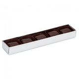 Silver/Clear Lid - Long Artisan Candy Box - (5 Pc.) 6-7/8 x 1-1/4 x 3/4"