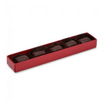 Red/Clear Lid - Long Artisan Candy Box - (5 Pc.) 6-7/8 x 1-1/4 x 3/4"