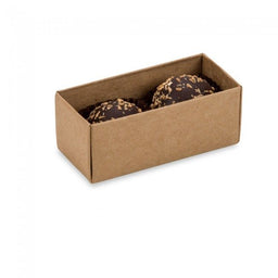 Kraft/Clear Lid - Long Candy Box - (2 Pc.) 2-3/4 x 1-1/4 x 1-1/8"