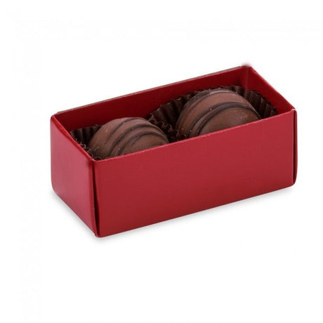 Red/Clear Lid - Long Candy Box - (2 Pc.) 2-3/4 x 1-1/4 x 1-1/8"